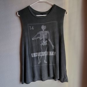 La Muerte baggy tank top
